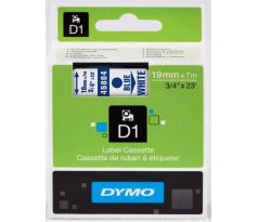 páska DYMO 45804 D1 Blue On White Tape (19mm) (S0720840)
