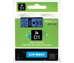 páska DYMO 45806 D1 Black On Blue Tape (19mm) (S0720860)