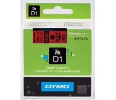páska DYMO 45807 D1 Black On Red Tape (19mm) (S0720870)