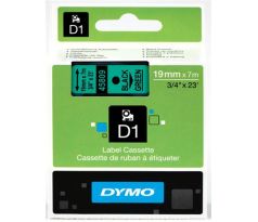 páska DYMO 45809 D1 Black On Green Tape (19mm) (S0720890)