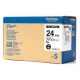 páska BROTHER HGeM951 čierne písmo, matná strieborná páska HQ Tape (24mm) (5 ks) (HGEM951V5)