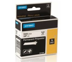 páska DYMO 18766 (18482) PROFI D1 RHINO Black On White Permanent Polyester Tape (9mm) (S0718240)