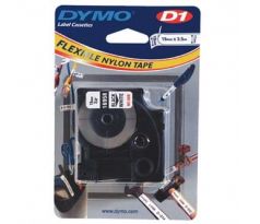 páska DYMO 16958 D1 Black On White Flexible Nylon Tape (19mm) (S0718050)
