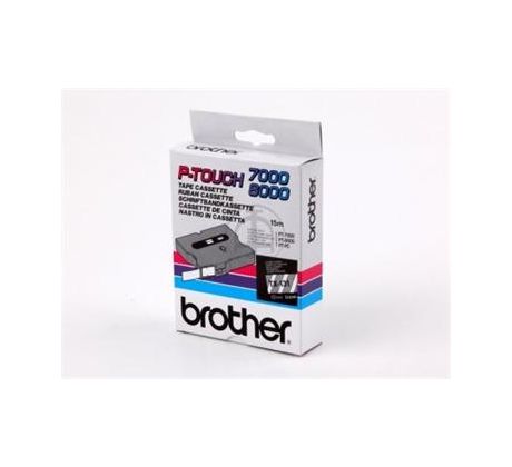 páska BROTHER TX131 čierne písmo, transparentná páska Tape (12mm) (TX131)