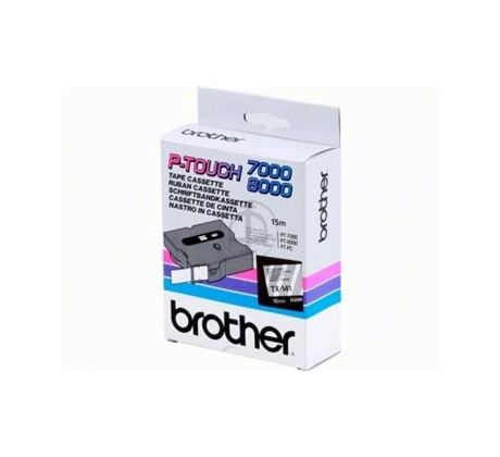 páska BROTHER TX141 čierne písmo, transparentná páska Tape (18mm) (TX141)