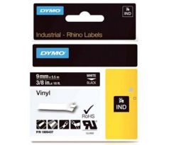 páska DYMO 1805437 PROFI D1 RHINO White On Black Vinyl Tape (9mm) (1805437)