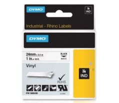 páska DYMO 1805430 PROFI D1 RHINO Black On White Vinyl Tape (24mm) (1805430)
