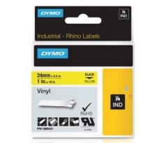 páska DYMO 1805431 PROFI D1 RHINO Black On Yellow Vinyl Tape (24mm) (1805431)