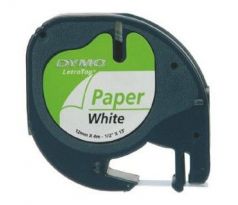 páska DYMO 59421 LetraTag White Paper Tape (12mm) (S0721500/510/520)