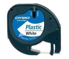 páska DYMO 59422 LetraTag White Plastic Tape (12mm) (S0721660/S0721560)