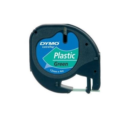 páska DYMO 59425 LetraTag Green Plastic Tape (12mm) (S0721690/590/640)