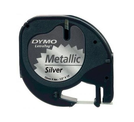 páska DYMO 59429 LetraTag Silver Metallic Tape (12mm) (S0721750/730/710)