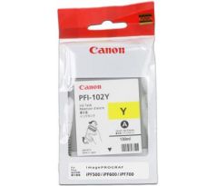 kazeta CANON PFI-102Y yellow iPF 500/510/600/605/610/650/655/700/710/720/750/755/760/765, LP 17/24 (130 ml) (0898B001)