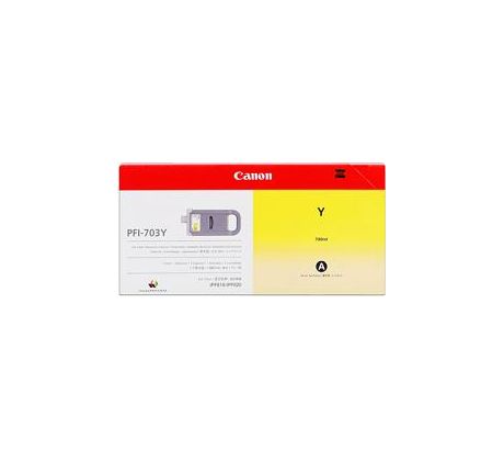 kazeta CANON PFI-703Y yellow iPF 810/820 (700 ml) (2966B001)