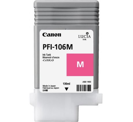 kazeta CANON PFI-106M Magenta pre iPF 6300/6300s/6350/6400/6400s/6450 (130ml) (6623B001)