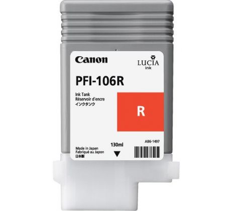 kazeta CANON PFI-106R Red pre iPF 6300/6300s/6350/6400/6450 (130ml) (6627B001)