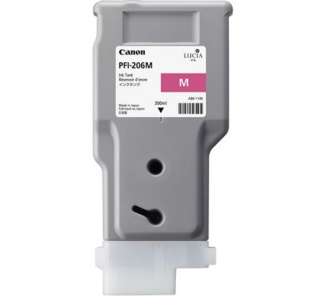 kazeta CANON PFI-206M Magenta pre iPF 6400/6400s/6450 (300 ml) (5305B001)