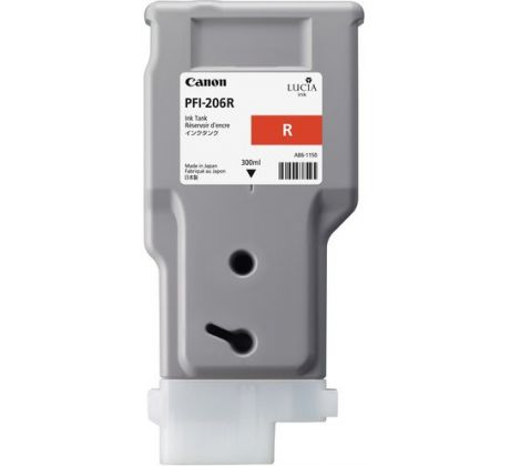 kazeta CANON PFI-206R Red pre iPF 6400/6450 (300 ml) (5309B001)
