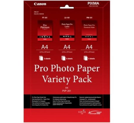 Canon Papier Pro Variety Pack PVP-201 A4 5+5+5ks (PVP201) (6211B021)
