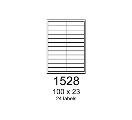 etikety RAYFILM 100x23 červené flourescentné laser R01321528A (100 list./A4) (R0132.1528A)