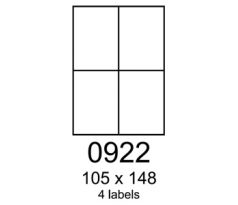 etikety RAYFILM 105x148 univerzálne biele R01000922F (1.000 list./A4) (R0100.0922F)