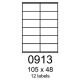 etikety RAYFILM 105x48 univerzálne biele R01000913A (100 list./A4) (R0100.0913A)
