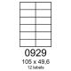 etikety RAYFILM 105x49,6 univerzálne biele R01000929A (100 list./A4) (R0100.0929A)