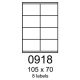 etikety RAYFILM 105x70 univerzálne biele R01000918A (100 list./A4) (R0100.0918A)
