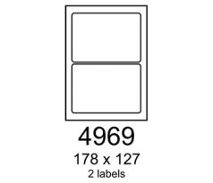 etikety RAYFILM 178x127 univerzálne biele R01004969A (100 list./A4) (R0100.4969A)