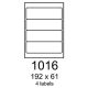 etikety RAYFILM 192x61 univerzálne biele R01001016A (100 list./A4) (R0100.1016A)