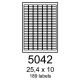 etikety RAYFILM 25,4x10 univerzálne biele R01005042A (100 list./A4) (R0100.5042A)