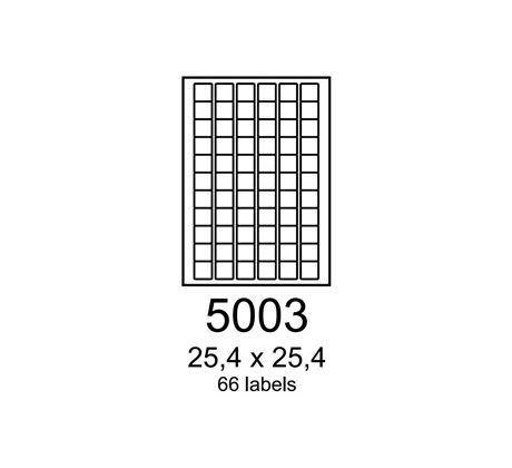 etikety RAYFILM 25,4x25,4 univerzálne biele R01005003A (100 list./A4) (R0100.5003A)