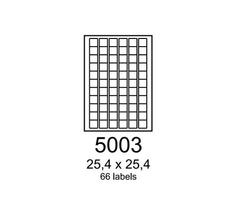 etikety RAYFILM 25,4x25,4 univerzálne biele R01005003A (100 list./A4) (R0100.5003A)