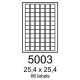 etikety RAYFILM 25,4x25,4 univerzálne biele R01005003A (100 list./A4) (R0100.5003A)
