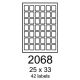 etikety RAYFILM 25x33 univerzálne biele R01002068A (100 list./A4) (R0100.2068A)