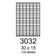 etikety RAYFILM 30x15 univerzálne biele R01003032A (100 list./A4) (R0100.3032A)