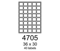 etikety RAYFILM 36x30 univerzálne biele R01004705A (100 list./A4) (R0100.4705A)
