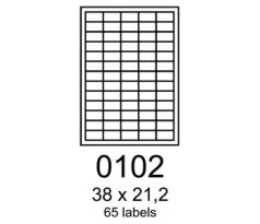 etikety RAYFILM 38x21,2 univerzálne biele R01000102F (1.000 list./A4) (R0100.0102F)