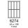 etikety RAYFILM 43x135 univerzálne biele R01006274F (1.000 list./A4) (R0100.6274F)
