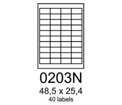 etikety RAYFILM 48,5x25,4 univerzálne biele R01000203NA (100 list./A4) (R0100.0203NA)