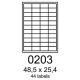 etikety RAYFILM 48,5x25,4 univerzálne biele eco R0ECO0203A (100 list./A4) (R0ECO.0203A)