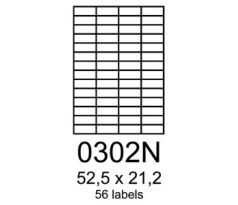 etikety RAYFILM 52,5x21,2 univerzálne biele R01000302NF (1.000 list./A4) (R0100.0302NF)