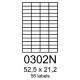 etikety RAYFILM 52,5x21,2 univerzálne zelené R01200302NA (100 list./A4) (R0120.0302NA)