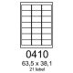 etikety RAYFILM 63,5x38,1 univerzálne biele eco R0ECO0410A (100 list./A4) (R0ECO.0410A)