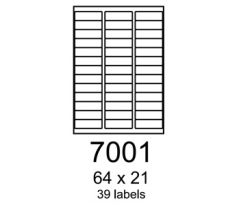 etikety RAYFILM 64x21 univerzálne biele R01007001A (100 list./A4) (R0100.7001A)