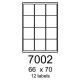 etikety RAYFILM 66x70 univerzálne biele R01007002A (100 list./A4) (R0100.7002A)