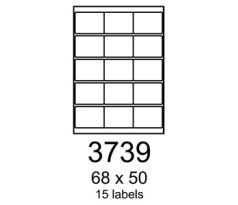etikety RAYFILM 68x50 univerzálne biele R01003739A (100 list./A4) (R0100.3739A)