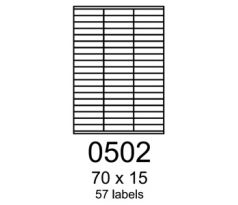 etikety RAYFILM 70x15 univerzálne biele R01000502A (100 list./A4) (R0100.0502A)