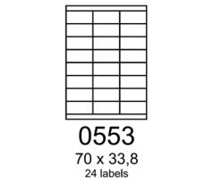 etikety RAYFILM 70x33,8 univerzálne biele R01000553F (1.000 list./A4) (R0100.0553F)