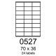 etikety RAYFILM 70x36 univerzálne biele eco R0ECO0527A (100 list./A4) (R0ECO.0527A)